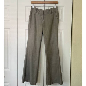 Arden B Brown Speckle Wool Blend Flare Leg Pants, Size 2 🔴